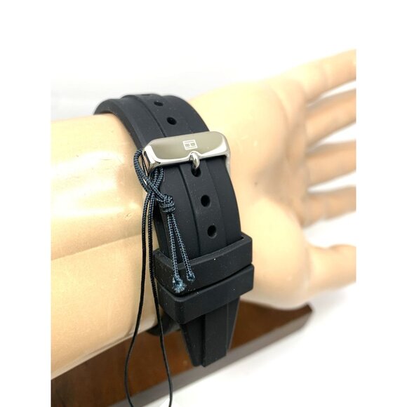 Tommy Hilfiger Men's Watch 1791661 Quartz Blue Dial Black Rubber Strap 46mm - Picture 11 of 14